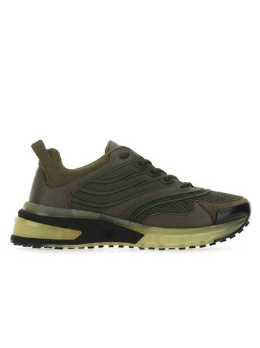 GIV1 Transparent Sole Low Top Sneakers Olive Green - GIVENCHY - BALAAN 1