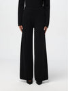 Zigote Wide Wool Slacks Black - MAX MARA - BALAAN 1