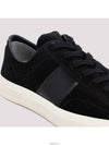 Suede Low Top Sneakers Black - TOM FORD - BALAAN 5