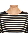 Minquiers Striped Long Sleeve T-Shirt Ecru Black - SAINT JAMES - BALAAN 7