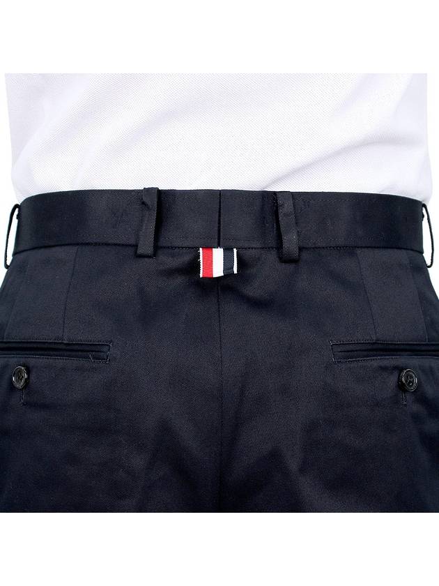 Unconstructed Chino Cotton Twill Shorts Navy - THOM BROWNE - BALAAN 10