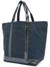 Canvas M Cabas Tote Bag Navy - VANESSA BRUNO - BALAAN 3