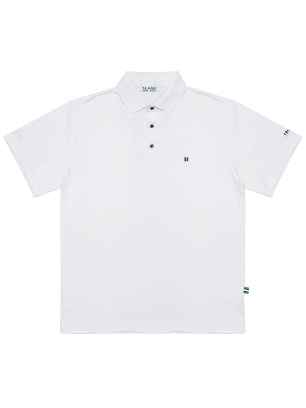 Simple logo wappen short sleeve polo TEE F L MAN WHITE - TRIMERE - BALAAN 2