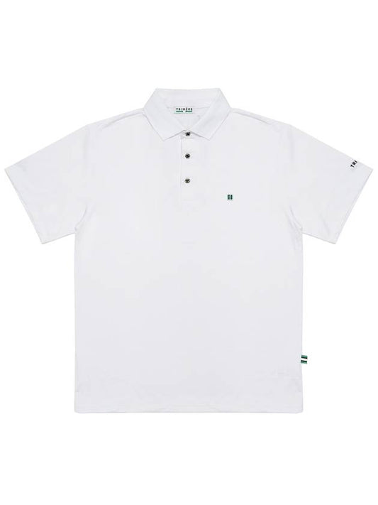 Simple logo wappen short sleeve polo TEE F L MAN WHITE - TRIMERE - BALAAN 2