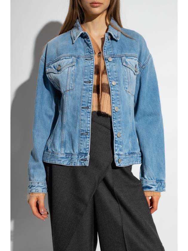 Regular Fit Denim Jacket Light Blue - ACNE STUDIOS - BALAAN 4