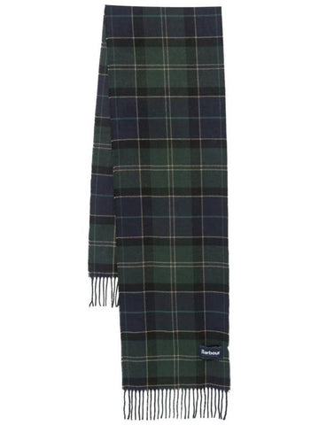 Galingale Tartan Scarf Green - BARBOUR - BALAAN 1