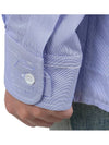 Stitched Cotton Long Sleeve Shirt Pale Blue - MAISON MARGIELA - 11
