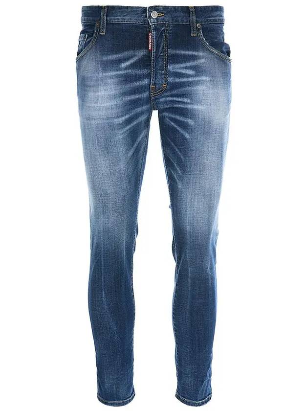 Skater Skinny Jeans Dark Blue - DSQUARED2 - BALAAN 3