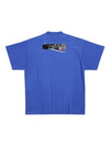 Gaffer Political Campaign Short Sleeve T-Shirt Blue - BALENCIAGA - BALAAN 9