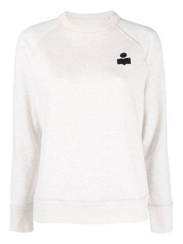 Women's Mila Logo Sweatshirt Beige SW0004FA A1M07E 23EC STK - ISABEL MARANT ETOILE - BALAAN 1