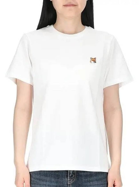 Fox Head Patch Regular Short Sleeve T-Shirt White - MAISON KITSUNE - BALAAN 2