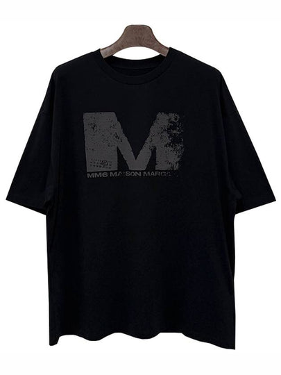 Logo Print Short Sleeve T-Shirt Black - MAISON MARGIELA - BALAAN 2