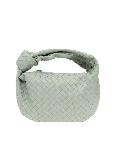 Teen Jodie Intrecciato Leather Tote Bag Mint - BOTTEGA VENETA - BALAAN 1