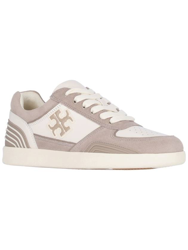 Women's Clover Court Low Top Sneakers Beige - TORY BURCH - BALAAN 3