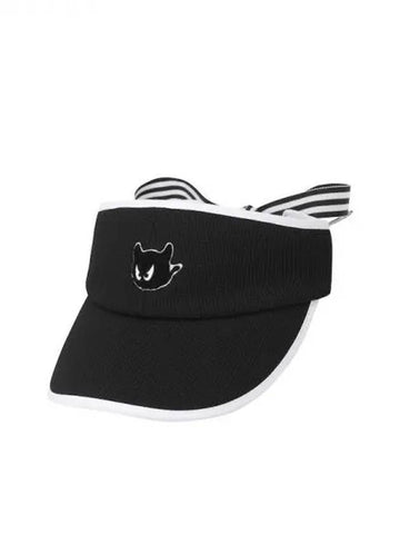 Golf Women s Ribbon Sun Visor Cap WGRCX24201BKX Domestic Product GQ0Z24052809494 - WAAC - BALAAN 1