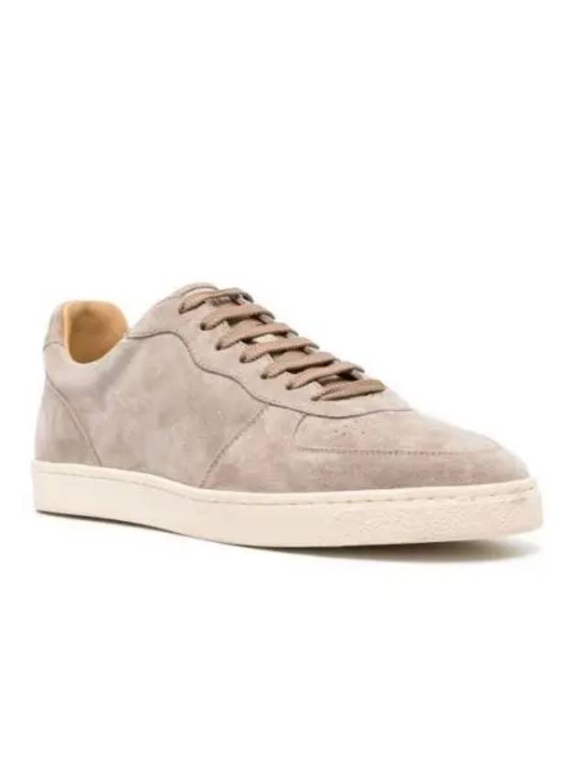 Suede Low Top Sneakers Beige - BRUNELLO CUCINELLI - BALAAN 2