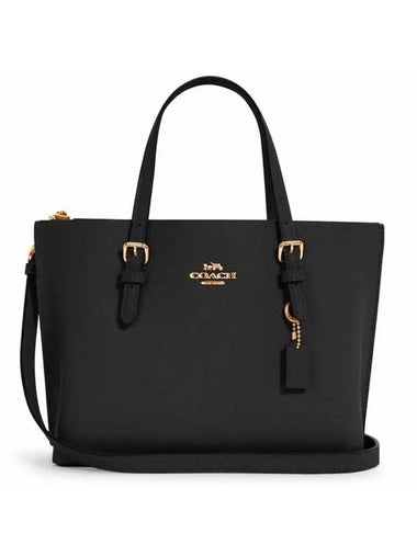 Logo Mollie Tote Bag Black - COACH - BALAAN 1