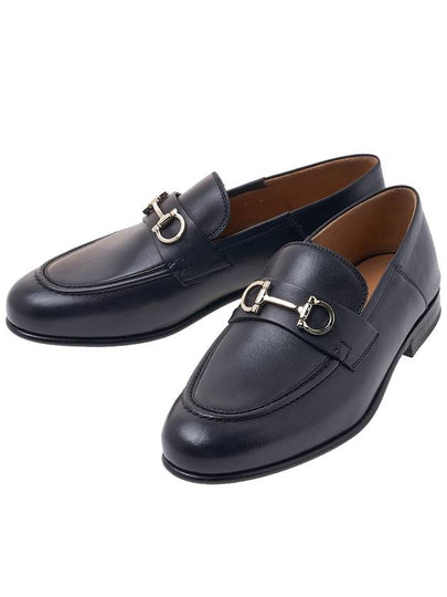 Gancini Ornament Mule Loafers Black - SALVATORE FERRAGAMO - BALAAN 2