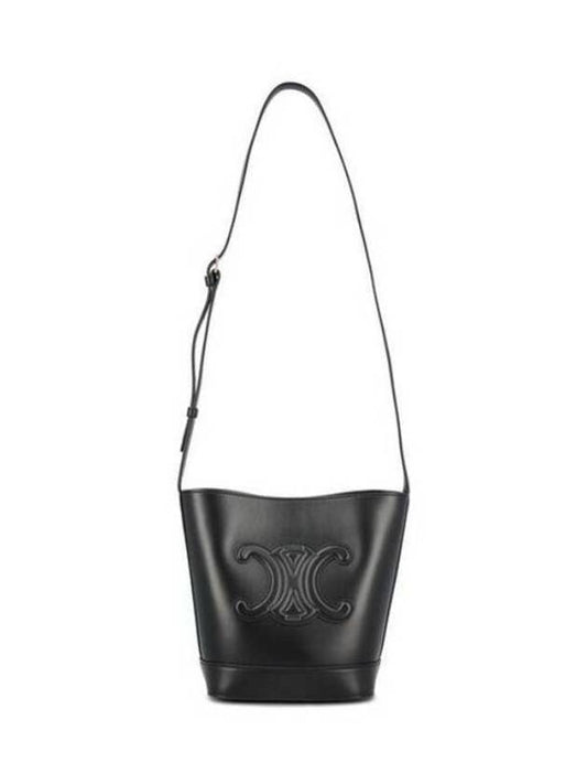 Coeur Triomphe Calfskin Small Bucket Bag Black - CELINE - BALAAN 2