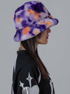 Purple Pansy Fur Bucket Hat - DILETTANTISME - BALAAN 3