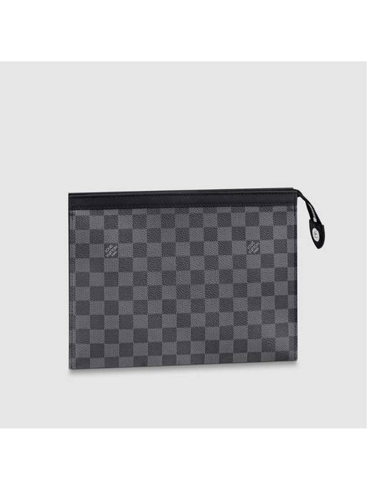 Louis Vuitton Damier Graphite Pochette Voyage Mm Pouch Bag Grey - LOUIS VUITTON - BALAAN 2