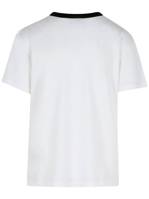 Acne Studios White Cotton Blend T-Shirt - ACNE STUDIOS - BALAAN 3