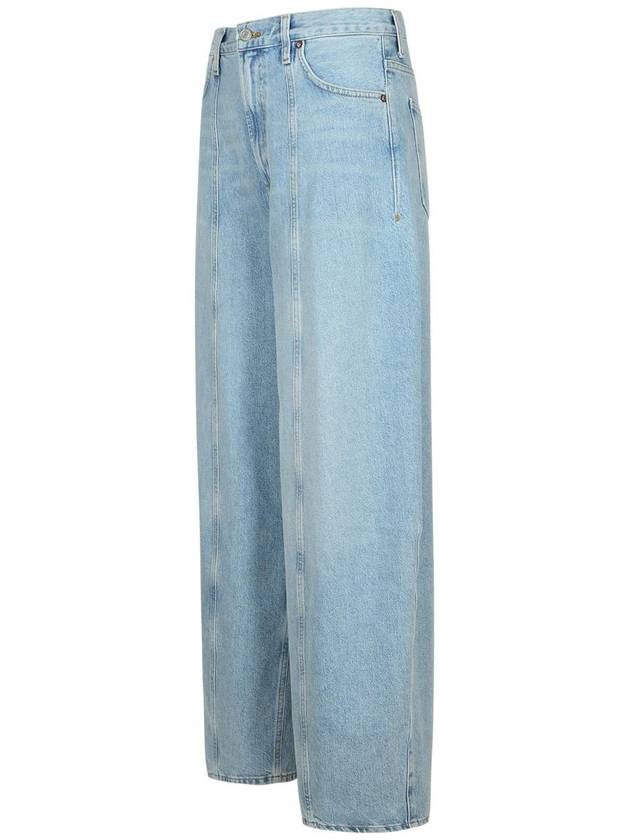 Agolde 'Kristen' Light Blue Cotton Jeans - AGOLDE - BALAAN 2