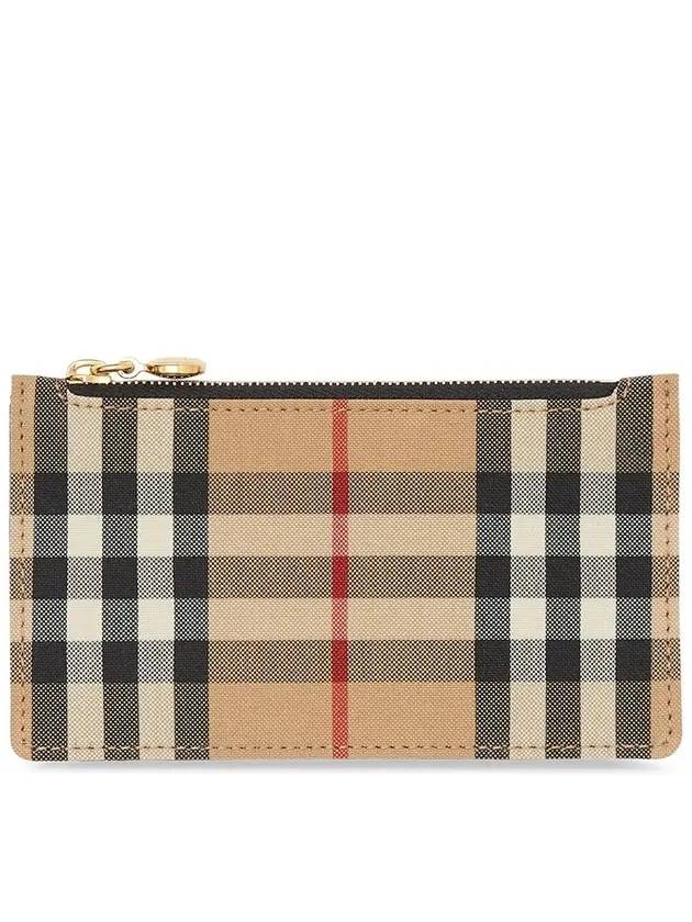 Vintage Check Somerset Card Wallet Beige - BURBERRY - BALAAN 1