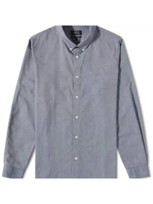 Men's Chemise GreGG Long Sleeve Shirt Grey - A.P.C. - BALAAN 2