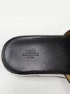 42 size REFLEX H logo punching slippers slide black 181354ZH - HERMES - BALAAN 9