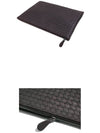 Intrecciato Document Leather Clutch Bag Dark Brown - BOTTEGA VENETA - BALAAN 6