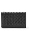 Intrecciato Flap Card Wallet Navy - BOTTEGA VENETA - BALAAN 2