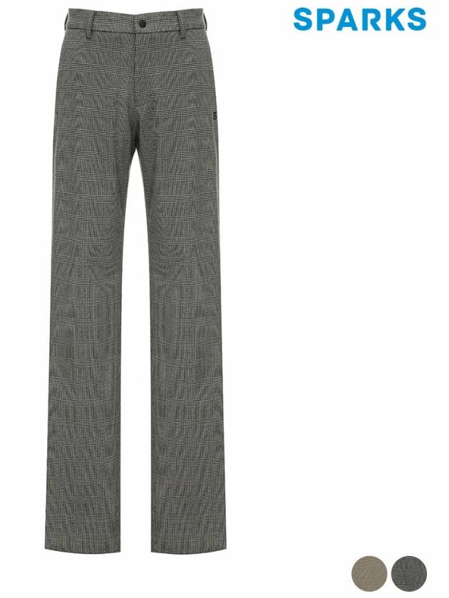 Men s Check Straight Fit Brushed Long Pants SO3MPA003 - SPARKS - BALAAN 2