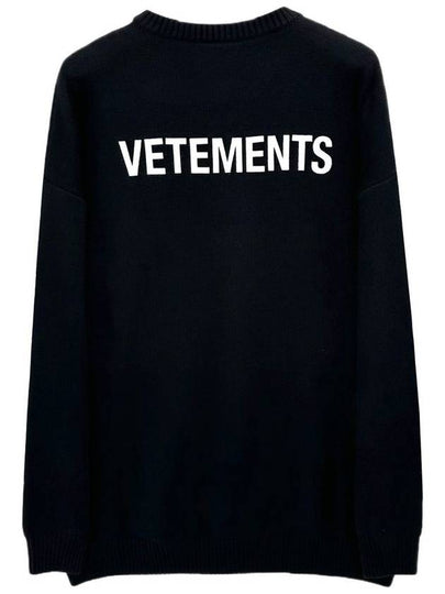 Small logo overfit knit UE52KN360B - VETEMENTS - BALAAN 2