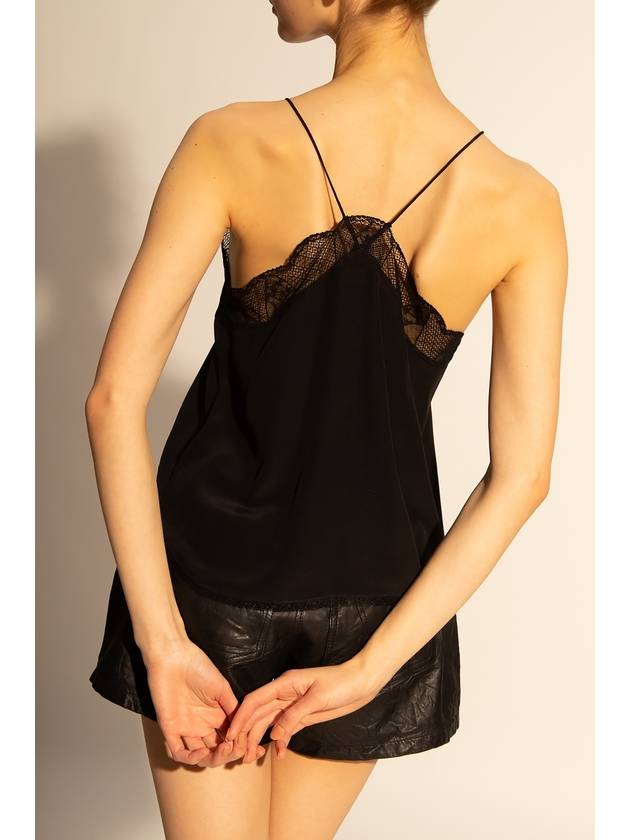 Camisole Christie Silk Sleeveless Black - ZADIG & VOLTAIRE - BALAAN 5