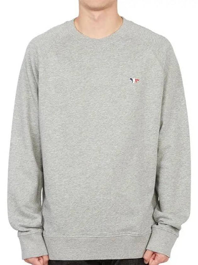 Tricolor Fox Patch Sweatshirt Gray Melange - MAISON KITSUNE - BALAAN 2