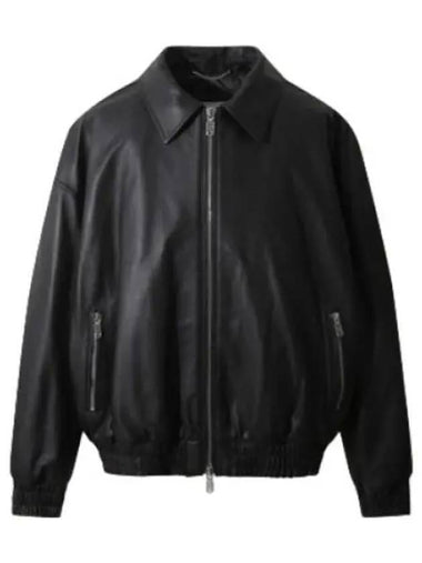 Oversized leather blouson rider jacket - IRO - BALAAN 1