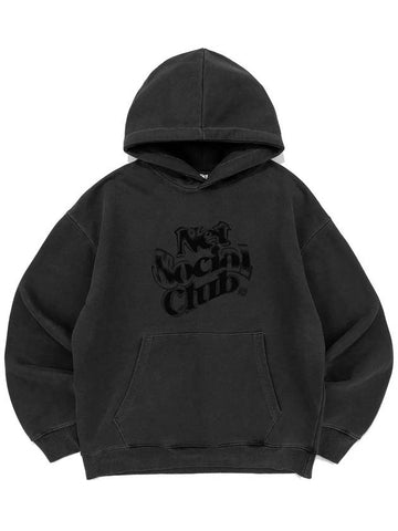 TWIST LOGO PIGMENT HOOD BLACK - NET SOCIAL CLUB - BALAAN 1