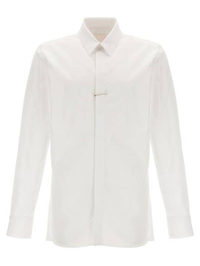 Classic Fit Poplin Long Sleeve Shirt White - GIVENCHY - BALAAN 2