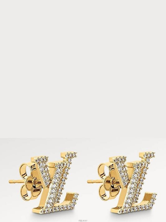 LV Iconic Earrings Gold - LOUIS VUITTON - BALAAN 2