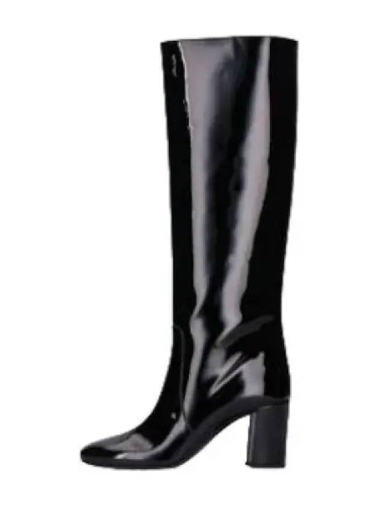 Patent Leather Long Boots Black - SAINT LAURENT - BALAAN 1