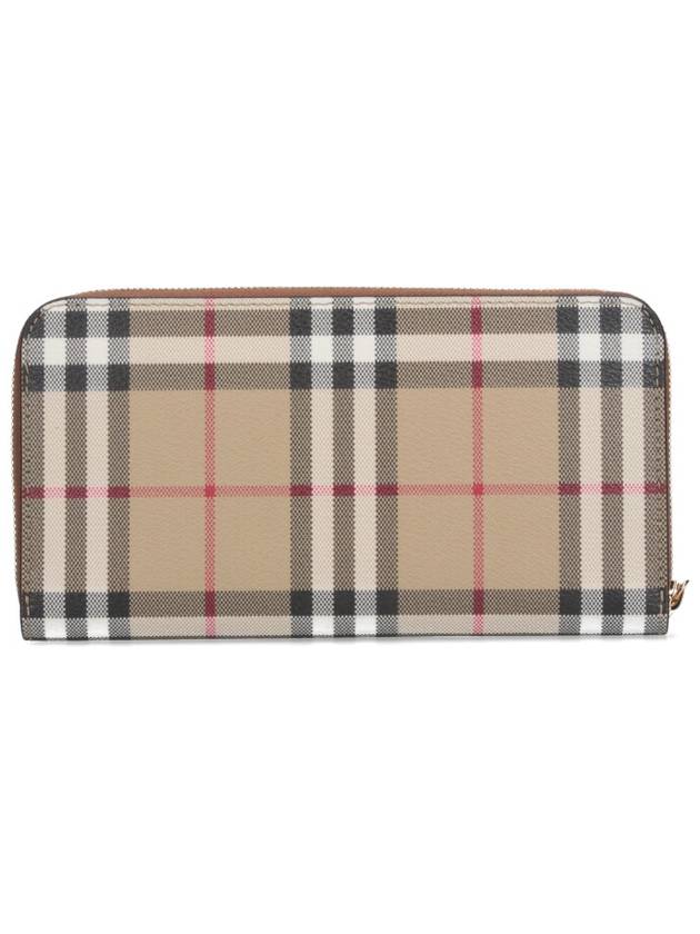 Check Zip Around Long Wallet Archive Beige - BURBERRY - BALAAN 4