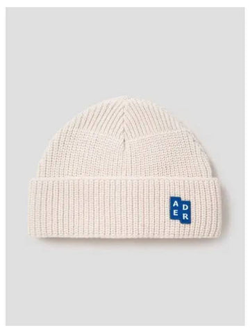 Men s Sig Tr Tag Beanie 01 Off White Domestic Product - ADER ERROR - BALAAN 1