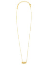 Women's Vara Bow Pendant Necklace Gold - SALVATORE FERRAGAMO - BALAAN 4