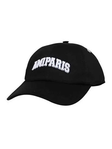 Paris logo embroidered ball cap black UCP206 CO0020 - AMI - BALAAN 1