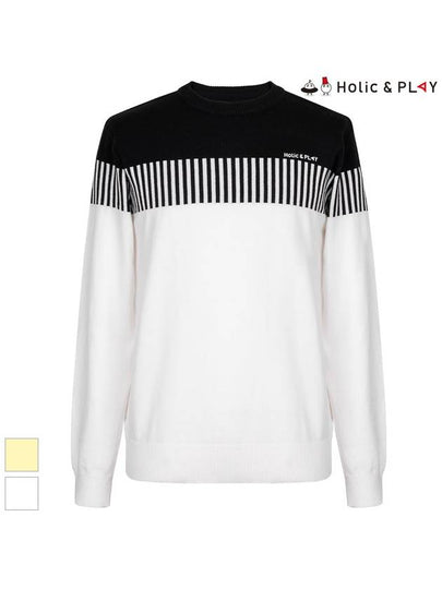 block color combination casual sweaterHC1MSW001 - HOLIC&PLAY - BALAAN 2