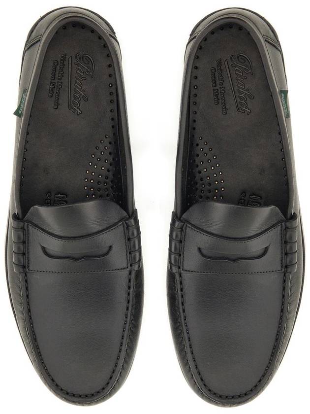 Coraux Leather Loafers Black - PARABOOT - BALAAN 4