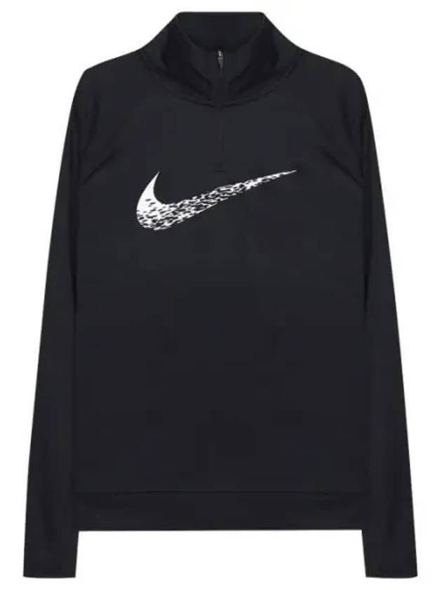 Women's Dry Fit Swoosh Run Long Sleeve T-Shirt Black - NIKE - BALAAN 1