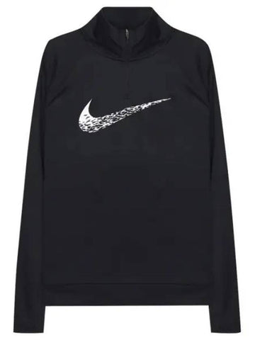 Women's Dry Fit Swoosh Run Long Sleeve T-Shirt Black - NIKE - BALAAN 1