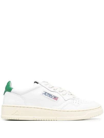 Medalist Green Tab Leather Low Top Sneakers White - AUTRY - BALAAN 2